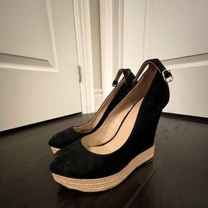 Zara size 9 open-toe wedges